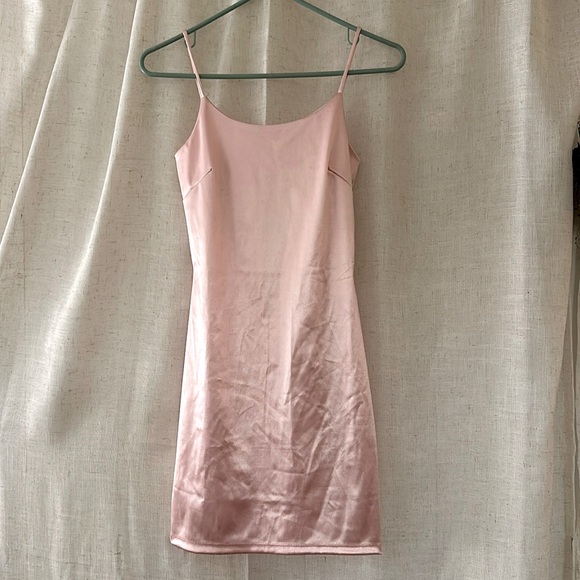 Satin mini dress - Picture 1 of 3